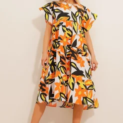 Trend Alaçatı Stili Kleid - Mehrfarbig - A-Linie Damen Kleider 735972072 -Deutschland Lady Echt Verkaufs-Shop 3 org zoom 535