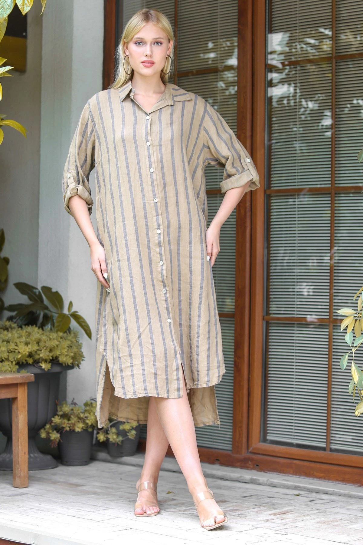 Chiccy Kleid - Braun - A-Linie Damen Kleider 736694080 5 Chiccy Kleid - Braun - A-Linie Damen Kleider 736694080 – Bild 3