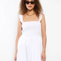 LC Waikiki Kleid - Weiß - A-Linie Damen Kleider 690777051 -Deutschland Lady Echt Verkaufs-Shop 3 org zoom 557