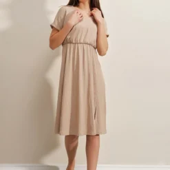 Bigdart Kleid - Beige - A-Linie Damen Kleider 665558453 -Deutschland Lady Echt Verkaufs-Shop 3 org zoom 599