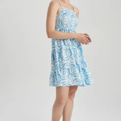 Defacto Kleid - Blau - A-Linie Damen Kleider 734620722 -Deutschland Lady Echt Verkaufs-Shop 3 org zoom 604