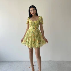 SONREİR Kleid - Gelb - A-Linie Damen Bekleidung 733271805 7 SONREİR Kleid - Gelb - A-Linie Damen Bekleidung 733271805 -Deutschland Lady Echt Verkaufs-Shop 3 org zoom 618