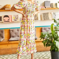 Olalook Kleid - Mehrfarbig - A-Linie Damen Kleider 101976295 -Deutschland Lady Echt Verkaufs-Shop 3 org zoom 638