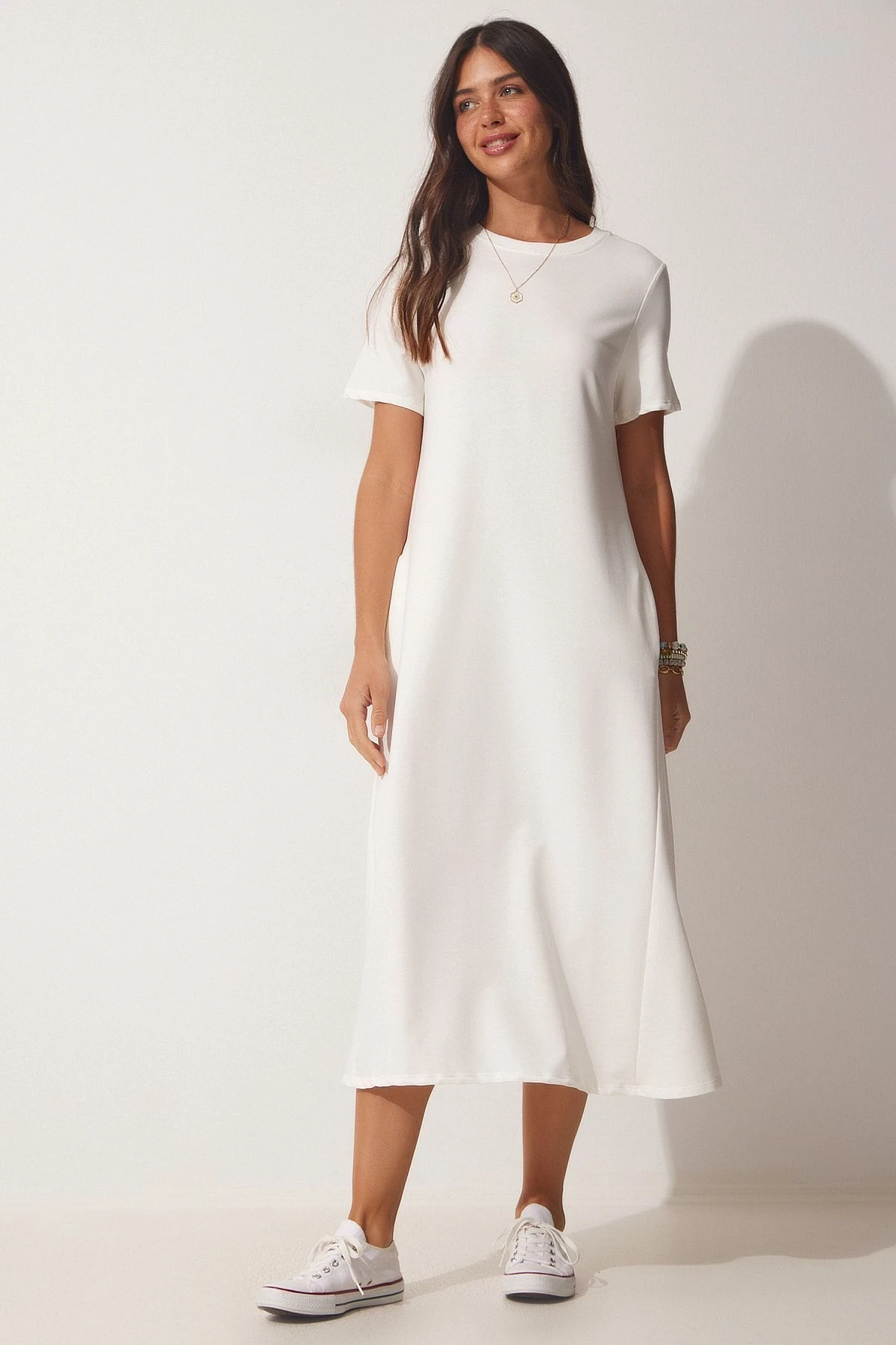 Happiness İstanbul Kleid - Ecru - A-Linie Damen Kleider 727835364 4 Happiness İstanbul Kleid - Ecru - A-Linie Damen Kleider 727835364 – Bild 2