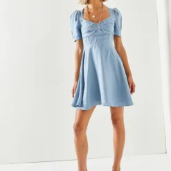 Olalook Kleid - Blau - A-Linie Damen Kleider 746304221 -Deutschland Lady Echt Verkaufs-Shop 3 org zoom 649