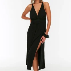 Trendyol Collection Kleid - Schwarz - Wickelschnitt Damen Kleider 194883252 -Deutschland Lady Echt Verkaufs-Shop 3 org zoom 698