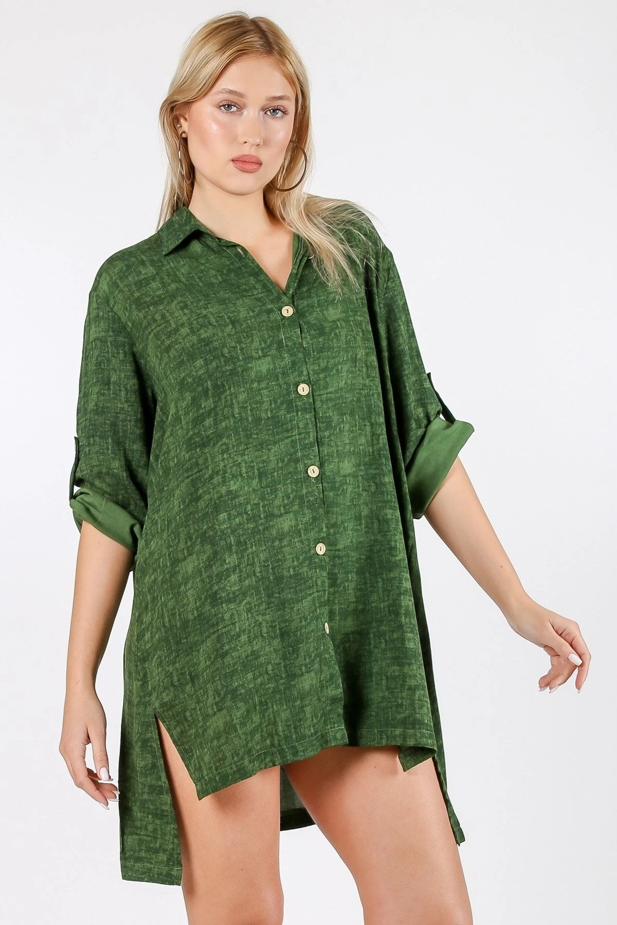 Chiccy Kleid - Grün - A-Linie Damen Kleider 682220272 5 Chiccy Kleid - Grün - A-Linie Damen Kleider 682220272 – Bild 3