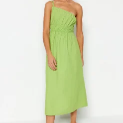 Trendyol Collection Kleid - Khaki - A-Linie Damen Kleider 633106801 -Deutschland Lady Echt Verkaufs-Shop 3 org zoom 712