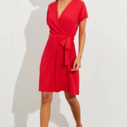 Cool & Sexy Kleid - Rot - Wickelschnitt Damen Kleider 700393096 -Deutschland Lady Echt Verkaufs-Shop 3 org zoom 719