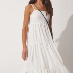 Happiness İstanbul Kleid - Weiß - Smock-Kleid Damen Kleider 698366563 -Deutschland Lady Echt Verkaufs-Shop 3 org zoom 72