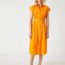 Koton Kleid - Orange - A-Linie Damen Kleider 360333285 -Deutschland Lady Echt Verkaufs-Shop 3 org zoom 723