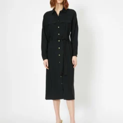 Koton Kleid - Schwarz - Blusenkleid Damen Kleider 36903222 -Deutschland Lady Echt Verkaufs-Shop 3 org zoom 724