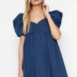 Trendyol Collection Kleid - Dunkelblau - Shift Damen Kleider 195858724 -Deutschland Lady Echt Verkaufs-Shop 3 org zoom 744