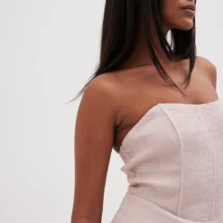 NA-KD Kleid - Beige - Bodycon Damen Kleider 694728493 -Deutschland Lady Echt Verkaufs-Shop 3 org zoom 754