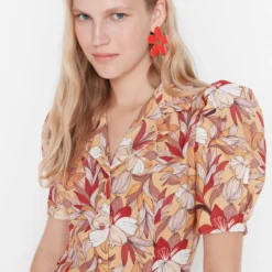 Trendyol Collection Kleid - Orange - Skater Damen Kleider 269463204 -Deutschland Lady Echt Verkaufs-Shop 3 org zoom 757