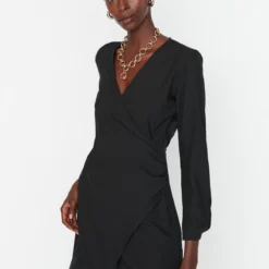 Trendyol Collection Kleid - Schwarz - A-Linie Damen Kleider 304065997 -Deutschland Lady Echt Verkaufs-Shop 3 org zoom 759