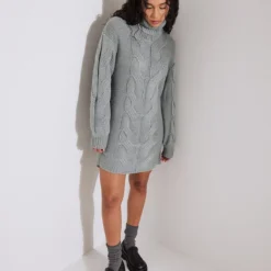 NA-KD Kleid - Grau - Basic Damen Kleider 695854330 -Deutschland Lady Echt Verkaufs-Shop 3 org zoom 763