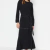 TRENDYOL MODEST Kleid - Schwarz - A-Linie Damen Kleider 444578656 -Deutschland Lady Echt Verkaufs-Shop 3 org zoom 778