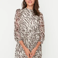 Trendyol Collection Kleid - Braun - A-Linie Damen Kleider 280989772 -Deutschland Lady Echt Verkaufs-Shop 3 org zoom 794