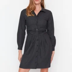 Trendyol Collection Kleid - Grau - Blusenkleid Damen Kleider 333564405 6 Trendyol Collection Kleid - Grau - Blusenkleid Damen Kleider 333564405 -Deutschland Lady Echt Verkaufs-Shop 3 org zoom 796
