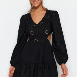 Trendyol Collection Kleid - Schwarz - Smock-Kleid Damen Kleider 468510369 -Deutschland Lady Echt Verkaufs-Shop 3 org zoom 797