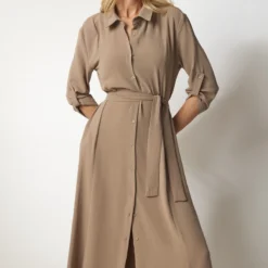Happiness İstanbul Kleid - Braun - A-Linie Damen Kleider 751545173 -Deutschland Lady Echt Verkaufs-Shop 3 org zoom 810