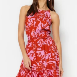 Trendyol Collection Kleid - Rot - Skater Damen Kleider 455892949 -Deutschland Lady Echt Verkaufs-Shop 3 org zoom 829