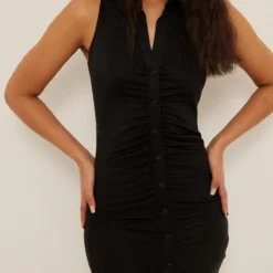 NA-KD Kleid - Schwarz - A-Linie Damen Kleider 652774726 -Deutschland Lady Echt Verkaufs-Shop 3 org zoom 867