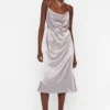 Trendyol Collection Kleid - Silberfarben - Shift Damen Kleider 355583598