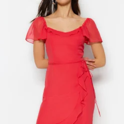 Trendyol Collection Kleid - Rosa - A-Linie -Deutschland Lady Echt Verkaufs-Shop 3 org zoom 899