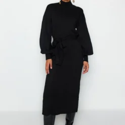 TRENDYOL MODEST Kleid - Schwarz - Basic Damen Modest Fashion Kleider 669575898 7 TRENDYOL MODEST Kleid - Schwarz - Basic Damen Modest Fashion Kleider 669575898 -Deutschland Lady Echt Verkaufs-Shop 3 org zoom 926