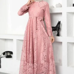 Modamihram Kleid - Rosa - A-Linie Bekleidung Bekleidung 411796302 -Deutschland Lady Echt Verkaufs-Shop 3 org zoom 930