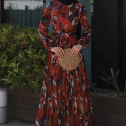 Modamihram Kleid - Orange - A-Linie Bekleidung Bekleidung 315901667 -Deutschland Lady Echt Verkaufs-Shop 3 org zoom 936