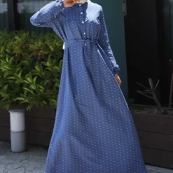 Modamihram Kleid - Blau - A-Linie Bekleidung Bekleidung 313759504 -Deutschland Lady Echt Verkaufs-Shop 3 org zoom 937