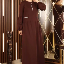 Modamihram Kleid - Braun - A-Linie Bekleidung Bekleidung 130142163 -Deutschland Lady Echt Verkaufs-Shop 3 org zoom 939