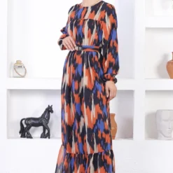 Modamihram Kleid - Orange - A-Linie -Deutschland Lady Echt Verkaufs-Shop 3 org zoom 945