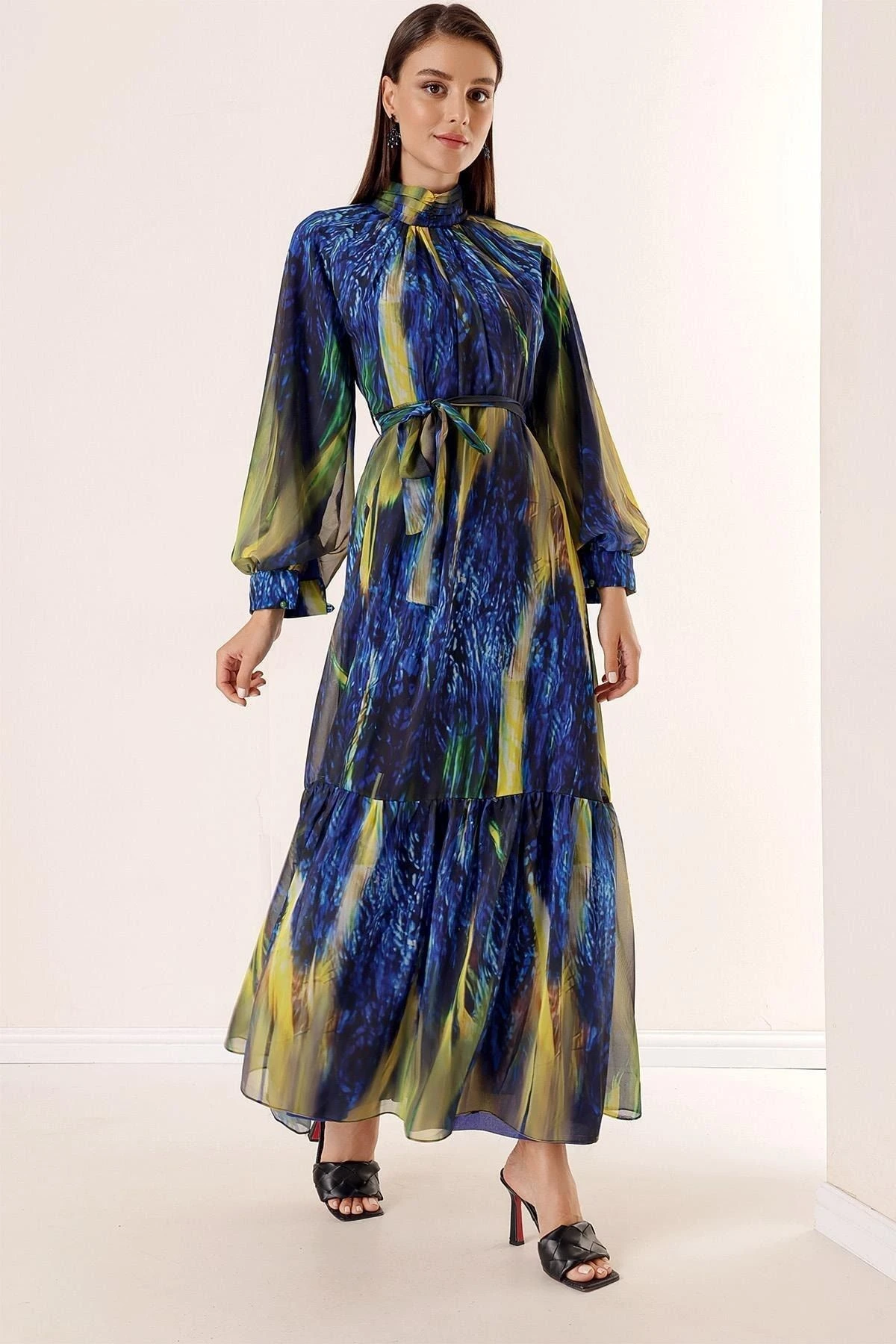 By Saygı Kleid - Dunkelblau - A-Linie Bekleidung Kleider 732066865 5 By Saygı Kleid - Dunkelblau - A-Linie Bekleidung Kleider 732066865 – Bild 3