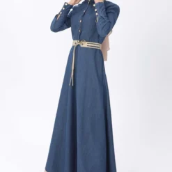 Modamihram Kleid - Blau - A-Linie Bekleidung Bekleidung 308290205 -Deutschland Lady Echt Verkaufs-Shop 3 org zoom 947