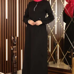 Modamihram Kleid - Schwarz - A-Linie Bekleidung Bekleidung 117326338 -Deutschland Lady Echt Verkaufs-Shop 3 org zoom 950