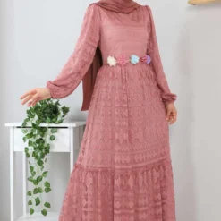 Modamihram Kleid - Rosa - A-Linie Bekleidung Bekleidung 248336720 -Deutschland Lady Echt Verkaufs-Shop 3 org zoom 960