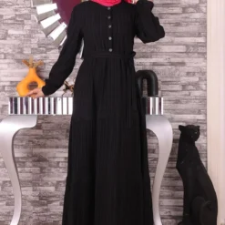 Modamihram Kleid - Schwarz - A-Linie Bekleidung Bekleidung 748857568 -Deutschland Lady Echt Verkaufs-Shop 3 org zoom 969