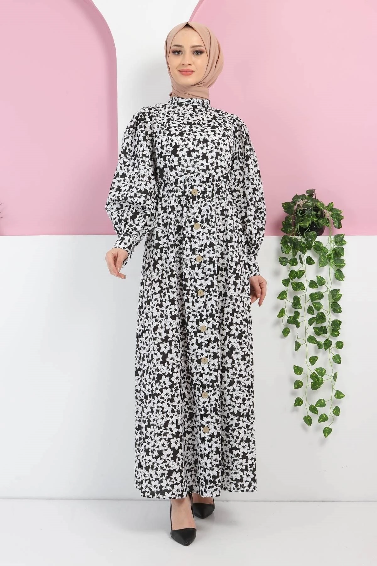 Modamihram Kleid - Schwarz - A-Linie Bekleidung Bekleidung 286467701 5 Modamihram Kleid - Schwarz - A-Linie Bekleidung Bekleidung 286467701 – Bild 3