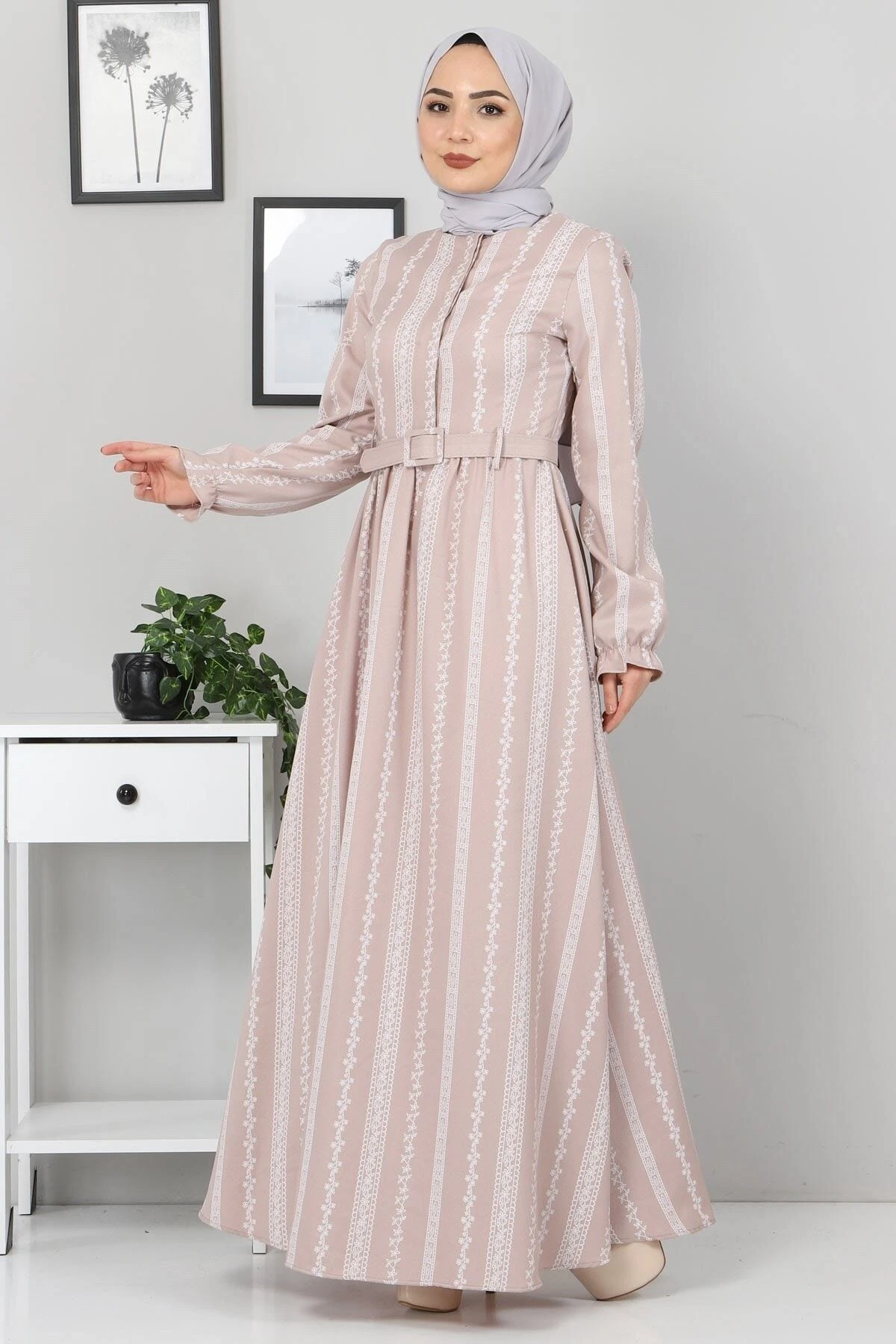 Modamihram Kleid - Braun - A-Linie Bekleidung Bekleidung 113993310 5 Modamihram Kleid - Braun - A-Linie Bekleidung Bekleidung 113993310 – Bild 3