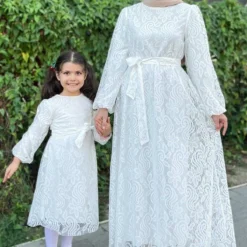 Modamihram Kleid - Weiß - A-Linie Bekleidung Bekleidung 343254089 -Deutschland Lady Echt Verkaufs-Shop 3 org zoom 980