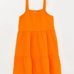 LC Waikiki Kleid - Orange - Basic Kinder Kleider 678347416 -Deutschland Lady Echt Verkaufs-Shop 3 org zoom 992