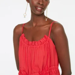 Trendyol Collection Kleid - Rot - Skater Damen Kleider 183101020 -Deutschland Lady Echt Verkaufs-Shop 4 org zoom 105