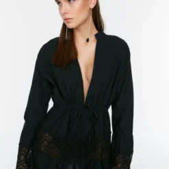 Trendyol Collection Kleid - Schwarz - A-Linie Damen Kleider 190894556 -Deutschland Lady Echt Verkaufs-Shop 4 org zoom 117