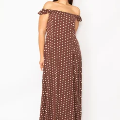 Şans Große Größen In Kleid - Braun - Basic Damen Kleider 176246053 -Deutschland Lady Echt Verkaufs-Shop 4 org zoom 142