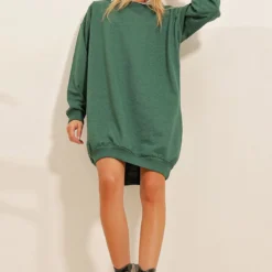 Trend Alaçatı Stili Kleid - Grün - Basic Damen Kleider 755958613 -Deutschland Lady Echt Verkaufs-Shop 4 org zoom 183