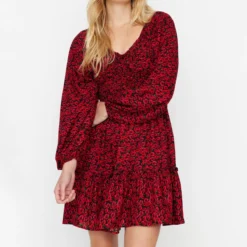 Trendyol Collection Kleid - Rot - Skater Damen Kleider 353671286 -Deutschland Lady Echt Verkaufs-Shop 4 org zoom 198